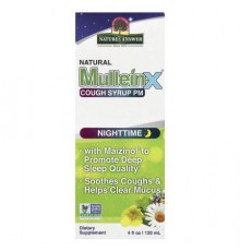 Nature's Answer, Natural Mullein-X Cough Syrup PM, Nighttime , 4 fl oz (120 ml)