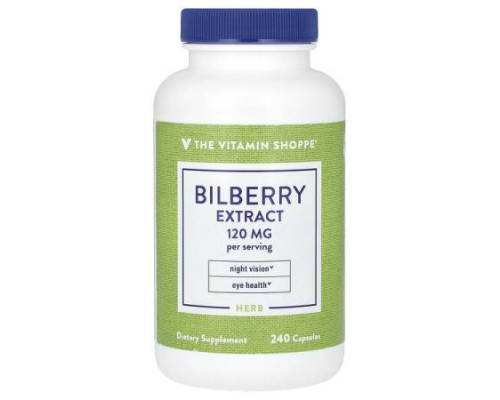 The Vitamin Shoppe, Bilberry Extract, 240 Capsules (60 mg per Capsule)
