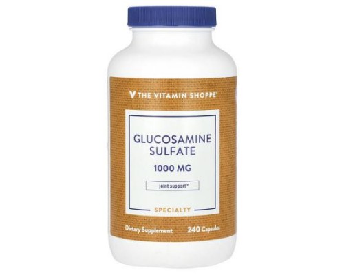 The Vitamin Shoppe, Glucosamine Sulfate, 1,000 mg, 240 Capsules
