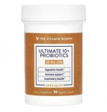 The Vitamin Shoppe, Ultimate 10+ Probiotics, 50 Billion CFU, 30 Vegetable Capsules
