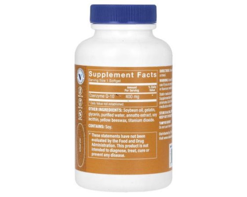 The Vitamin Shoppe, CoQ-10, 400 mg, 60 Softgels The Vitamin Shoppe, CoQ-10, 400 mg, 60 Softgels