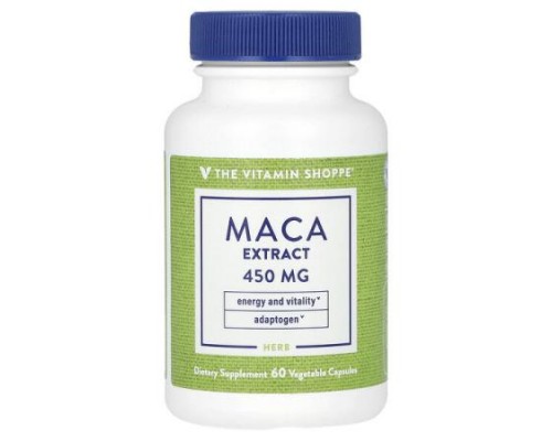 The Vitamin Shoppe, Maca Extract, 450 mg, 60 Vegetable Capsules