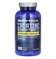 BodyTech, Creatine Monohydrate, 300 Capsules (750 mg per Capsule)