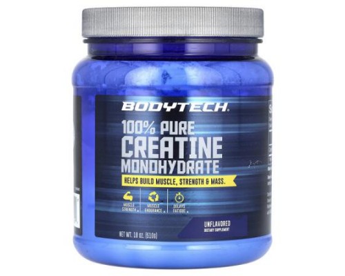 BodyTech, 100% Pure Creatine Monohydrate, Unflavored, 18 oz (510 g) BodyTech, 100% Pure Creatine Monohydrate, Unflavored, 18 oz (510 g)
