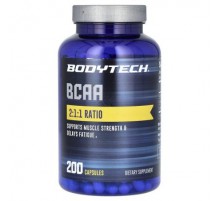 BodyTech, BCAA, 200 Capsules
