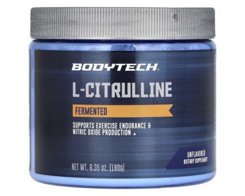 BodyTech, L-Citrulline, Fermented, Unflavored, 6.35 oz (180 g) BodyTech, L-Citrulline, Fermented, Unflavored, 6.35 oz (180 g)