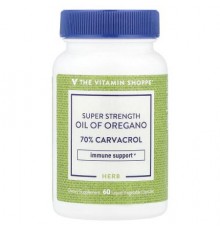 The Vitamin Shoppe, Super Stength Oil of Oregano, 60 Liquid Vegetable Capsules (45 mg per Capsule)