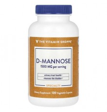 The Vitamin Shoppe, D-Mannose, 120 Vegetable Capsules (500 mg per Capsule)