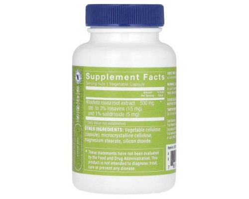 The Vitamin Shoppe, Rhodiola Rosea, 500 mg, 60 Vegetable Capsules