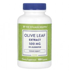 The Vitamin Shoppe, Olive Leaf Extract, 500 mg, 100 Capsules