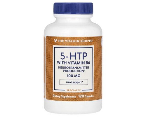 The Vitamin Shoppe, 5-HTP With Vitamin B6, 120 Capsules