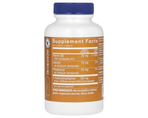 The Vitamin Shoppe, 5-HTP With Vitamin B6, 120 Capsules