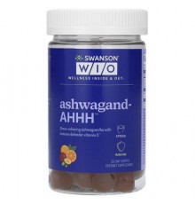 Swanson WIO, Ashwagand-AHHH, Passion Fruit-Orange, 60 Gummies