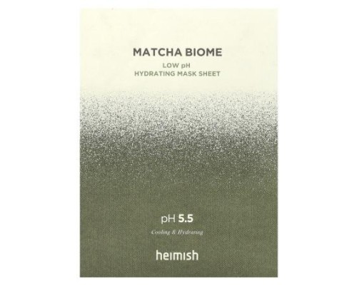Heimish, Matcha Biome, Low pH Hydrating Beauty Mask Sheet, 5 Sheets, 30 ml Each (Discontinued Item)
