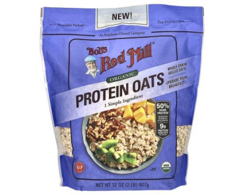 Bob's Red Mill, Organic Protein Oats, 32 oz (907 g) Bob's Red Mill, Organic Protein Oats, 32 oz (907 g)