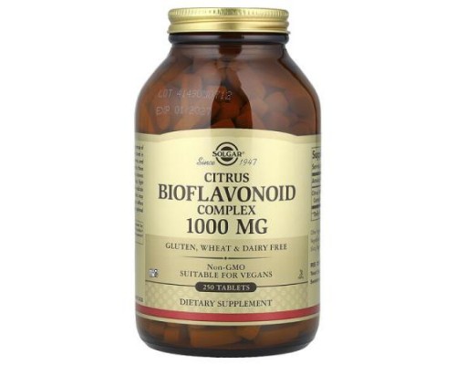 Solgar, Citrus Bioflavonoid Complex, 1,000 mg, 250 Tablets (Discontinued Item) Solgar, Citrus Bioflavonoid Complex, 1,000 mg, 250 Tablets (Discontinued Item)