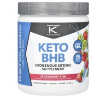 KetoLogic, Keto BHB, Strawberry Kiwi, 8.7 oz (243 g)