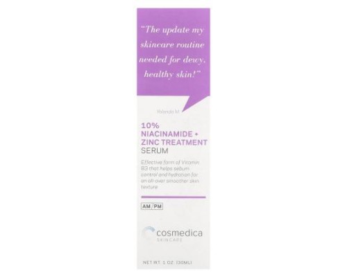 Cosmedica Skincare, 10% Niacinamide + Zinc Treatment Serum, 1 oz (30 ml)