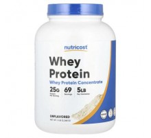 Nutricost, Whey Protein Concentrate, Unflavored, 5 lb (2,268 g)