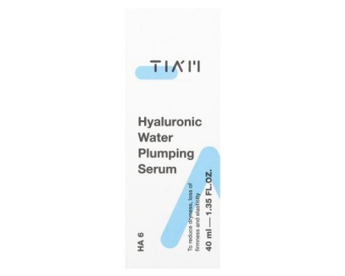 Tiam, Hyaluronic Water Plumping Serum, 1.35 fl oz (40 ml)