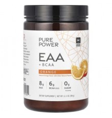 Dr. Mercola, Pure Power, EAA + BCAA, Orange, 12.3 oz (350 g)