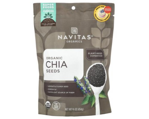 Navitas Organics, Organic Chia Seeds, 16 oz (454 g)