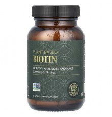 Global Healing, Plant-Based Biotin, 2,500 mcg, 60 Capsules