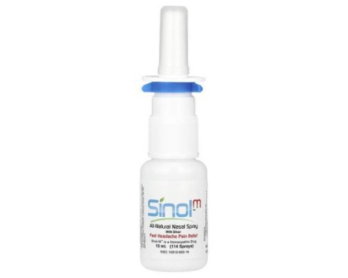 Sinol, SinolM™, All-Natural Nasal Spray, Fast Headache Relief, 15 ml