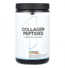 Rule One Proteins, Collagen Peptides + Vitamin C and Hyaluronic Acid, Peach Mango, 8.82 oz (250 g)
