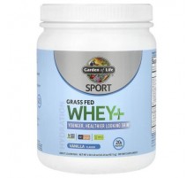 Garden of Life, Sport, Grass Fed Whey+, Vanilla, 1 lb 0.14 oz (457.5 g)