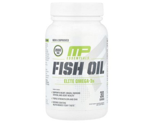 MusclePharm, Essentials®, Fish Oil, 60 Softgels (1,000 mg per Softgel) MusclePharm, Essentials®, Fish Oil, 60 Softgels (1,000 mg per Softgel)
