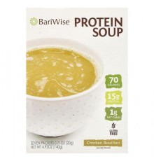 BariWise, Protein Soup, Chicken Bouillon, 7 Packets, 0.71 oz (20 g) Each