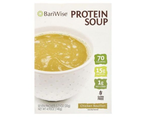 BariWise, Protein Soup, Chicken Bouillon, 7 Packets, 0.71 oz (20 g) Each BariWise, Protein Soup, Chicken Bouillon, 7 Packets, 0.71 oz (20 g) Each