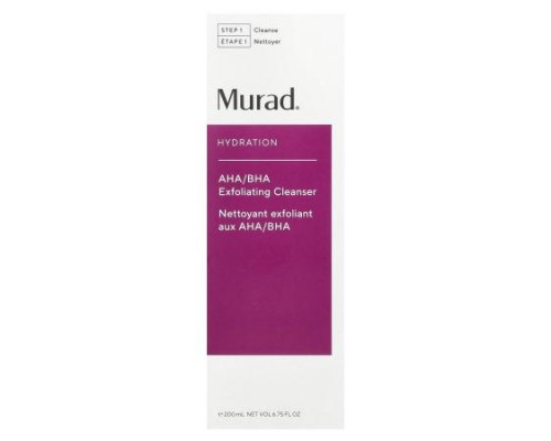 Murad, Hydration, AHA/BHA Exfoliating Cleanser, 6.75 fl oz (200 ml)