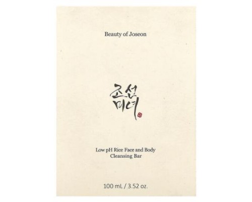 Beauty of Joseon, Low pH Rice Face and Body Cleansing Bar Soap, 3.52 oz (100 ml)