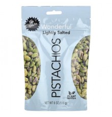 Wonderful Pistachios, Lightly Salted, No Shells, 6 oz (170 g)