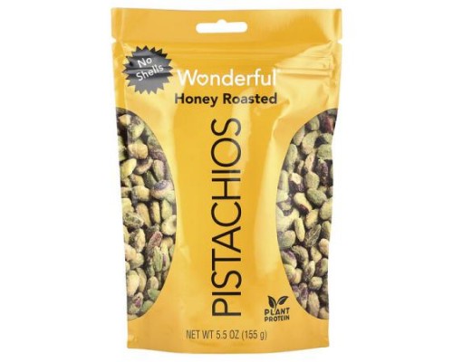 Wonderful Pistachios, Honey Roasted, No Shells, 5.5 oz (155 g)