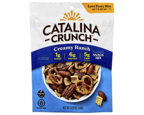 Catalina Crunch, Snack Mix, Creamy Ranch, 5.25 oz (148 g) Catalina Crunch, Snack Mix, Creamy Ranch, 5.25 oz (148 g)