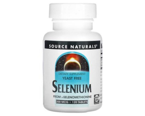 Source Naturals, Selenium From L-Selenomethionine, 200 mcg, 120 Tablets