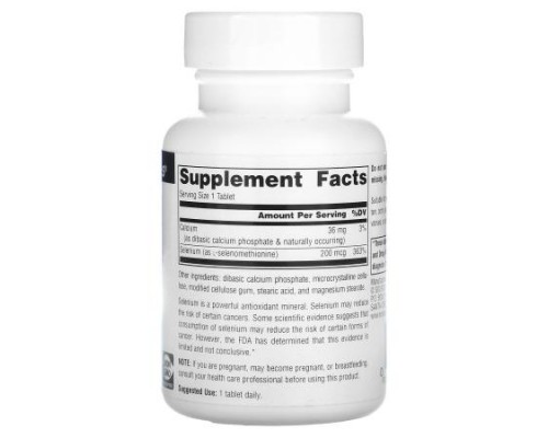 Source Naturals, Selenium From L-Selenomethionine, 200 mcg, 120 Tablets