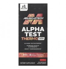 MuscleTech, AlphaTest™ Thermo XTR, 90 Capsules