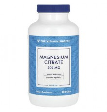 The Vitamin Shoppe, Magnesium Citrate, 200 mg, 300 Tablets