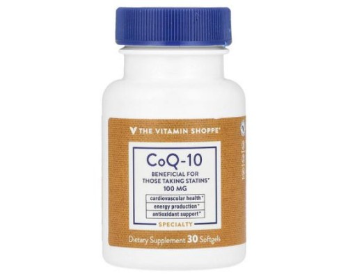The Vitamin Shoppe, CoQ-10, 100 mg, 30 Softgels
