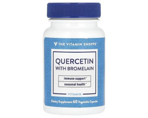 The Vitamin Shoppe, Quercetin With Bromelain, 60 Vegetable Capsules