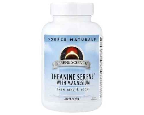Source Naturals, Serene Science®, Theanine Serene® with Magnesium, 60 Tablets