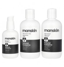 Natural Outcome, Man Skin, Everyday Face Kit, 3 Piece Kit