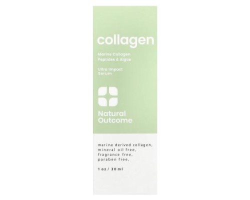 Natural Outcome, Collagen, Ultra Impact Serum, Fragrance Free, 1 oz (30 ml) Natural Outcome, Collagen, Ultra Impact Serum, Fragrance Free, 1 oz (30 ml)