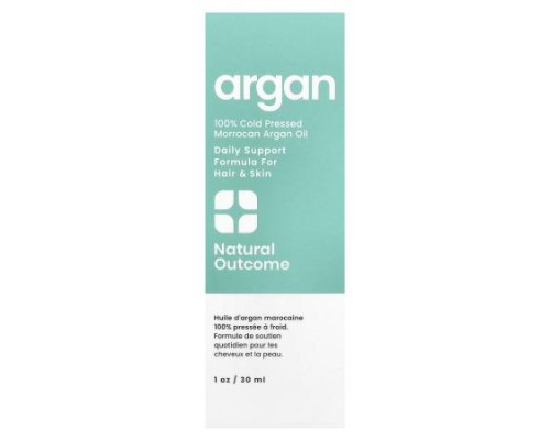 Natural Outcome, 100% Cold Pressed Morrocan Argan Oil, 1 oz (30 ml) Natural Outcome, 100% Cold Pressed Morrocan Argan Oil, 1 oz (30 ml)