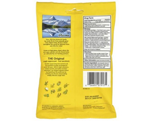 Ricola, Original Herb Cough Drops, 21 Wrapped Drops Ricola, Original Herb Cough Drops, 21 Wrapped Drops