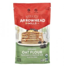 Arrowhead Mills, Organic Oat Flour Pancake & Waffle Mix, Gluten Free, 16 oz (453 g)